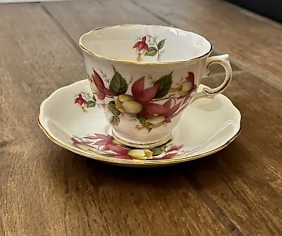 Buy Royal Vale Pink Bell Flower English Bone China Tea Cup + Saucer 7627 • 15.87£
