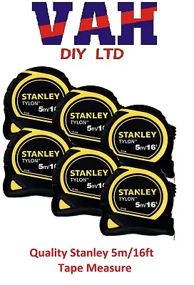 Buy 6 X Stanley 5m Tylon Tape Measure 5m 5 Metre 16ft 16 Feet STA130696 • 29.99£