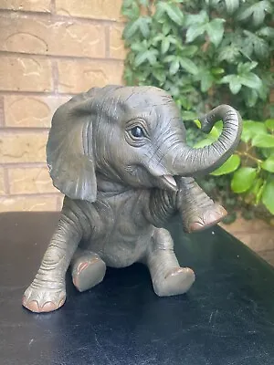 Buy Realistic Large Missing You Elephant Ornament Statue Out Of Africa Range • 24.99£