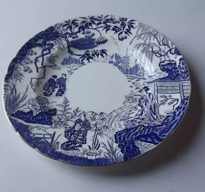 Buy Royal Crown Derby Blue White Mikado 10 1/2  Dinner Plate  Excellent Condition • 9.99£