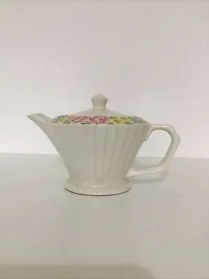 Buy Vintage Sadler Made In England Tea Pot Raised Floral Pattern • 8.99£