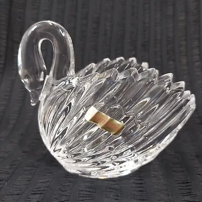 Buy Nachtmann Germany Swan Clear Glass Candy Bowl Dish 24 Percent Lead Crystal • 23.97£