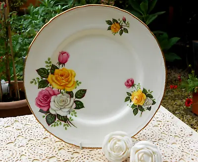Buy Royal Swan June Bouquet China Dinner Plate Rare & Beautiful! • 9.99£