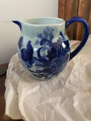 Buy Beautiful Vintage Blue And White Floral Ironstone Jug • 8£