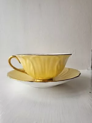 Buy Rare Shelley Teacup And Saucer Oleander Style 413531 Pansy (Artist Signed) Lemon • 85£