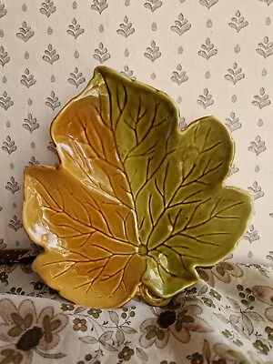 Buy Vintage Royal Winton Brown Green Pottery Leaf Serving Dish Autumn Seasonal Decor • 7.99£