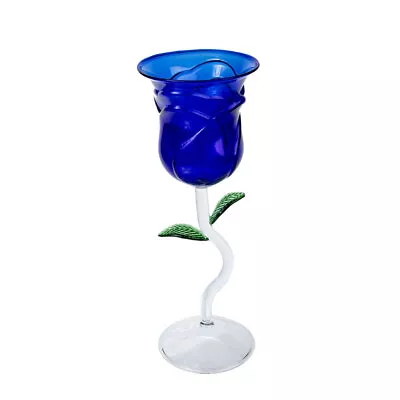 Buy Rose Flower Wine Glasses Crystal Goblet Pink Whiskey Glassware • 14.99£