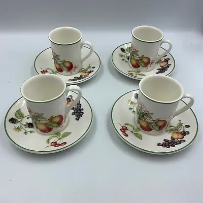 Buy M&S St Michael Ashberry Set Of 4 Expresso  Coffee Cups & Saucers Marks & Spencer • 24£
