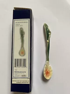Buy Franz Porcelain Spoon - Orchid Moth FZ00138- Boxed • 7.90£