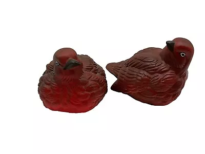 Buy Ayner's Studio Vintage Red Cardinal Pottery Birds (2 • 28.81£
