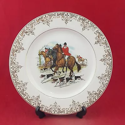 Buy Barrotts Of Staffordshire Pottery Fox Hunting Scene Decorative Plate -  8712 O/A • 25£