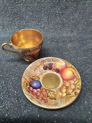 Buy 1930s Aynsley 'Orchard Gold' Tea Cup And Saucer RARE Collectable #4403 • 99.99£