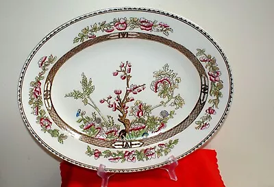 Buy Vintage Large Alfred Meakin, England Oval Indian Tree Serving Platter • 27£