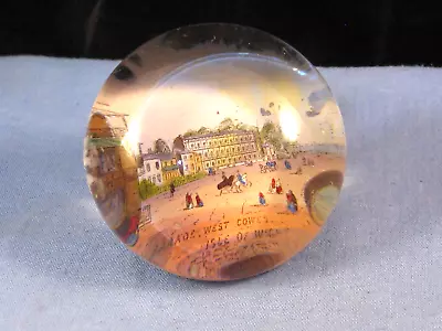 Buy Victorian Antique Glass Paperweight Parade West Cowes Isle Of Wight Souvenir • 0.99£