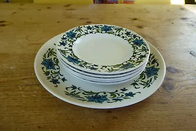 Buy Vintage Midwinter Pottery Jessie Tait Spanish Garden Sandwich Set 6 Plates • 12£