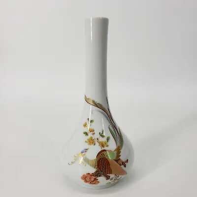 Buy Kaiser Olivia Bud Vase Porcelain West Germany 6 1/2  Inch White Floral Bird Slim • 17.28£