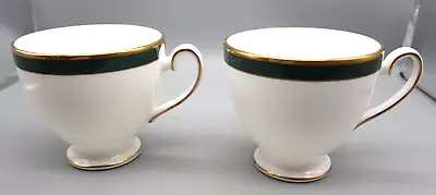 Buy Two Warwick Green CUPS By Royal Grafton, Very Good Condition. B • 8.50£
