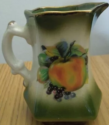 Buy Vintage Mayfayre StaffordshireEngland Pottery Green Decorative Fruit PitcherJug. • 3£