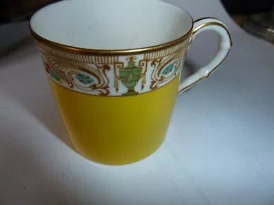 Buy Royal Worcester Miniature Cup  Yellow Gold Rim  Excellent Condition. • 4£