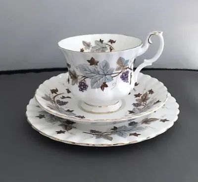 Buy Rare Vintage Royal Albert LORRAINE Bone Tea Cup, Saucer And Side Plate. • 14£