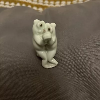 Buy Vintage Ceramic Frog Miniature Figurine 2” • 6.99£