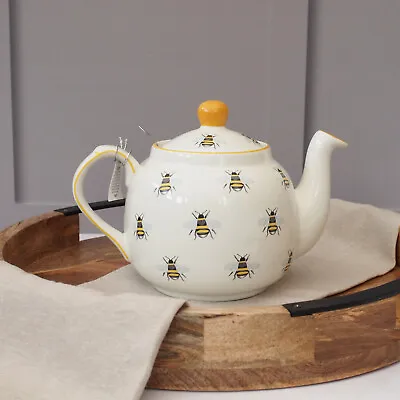 Buy London Pottery Farmhouse Bee 4 Cup Teapot & Infuser Birthday Gifts Housewarming • 40.99£
