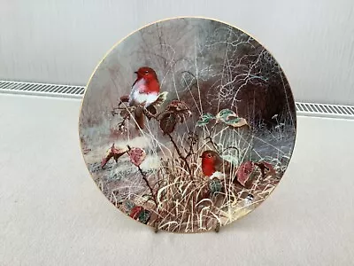 Buy Coalport Bone China Plate Robin Redbreast With Stand • 3.99£