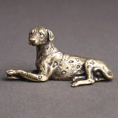 Buy Brass Dalmatian Statue Dog Figurine Home Decoration Ornaments Gift Tea Pet • 16.99£