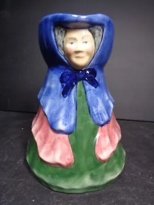 Buy Vintage RARE Staffordshire Ware Face Jug - Lady In Colourful Dress • 24.99£
