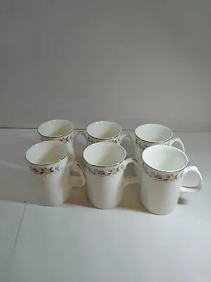 Buy Mayfair Bone China Mug Set White Floral Made In Staffordshire New In Box • 6.99£