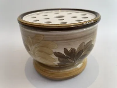 Buy Vintage Jersey Pottery Flower Bowl With Flower Frog • 11.99£