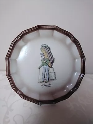 Buy Vintage 20th C French Pottery Plate, Salins Les Bains • 8£