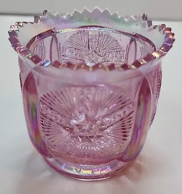 Buy VTG Fenton Glass Iridized Thistle Pink Dish No Lid • 23.67£