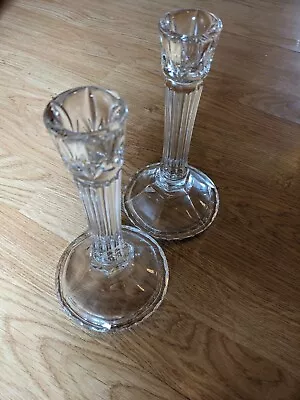 Buy Vintage Clear Glass Candle Holders • 5£