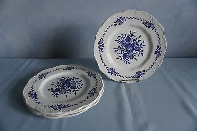 Buy Meakin Dresden Blue 10  Dinner Plate Ironstone England Set Of 4 China GUC • 37.99£