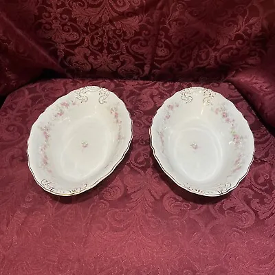 Buy Set Of Two Antique John Maddock And Sons Royal Vitreous Porcelain Oval Bowl • 31.70£