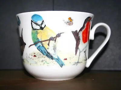 Buy Roy Kirkham Large Breakfast Cup 'Garden Birds' Fine Bone China NEW • 9£