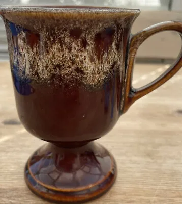 Buy Fosters Studio Pottery Mug In Brown Drip Glaze Kernewek Rare Pedestal • 3£