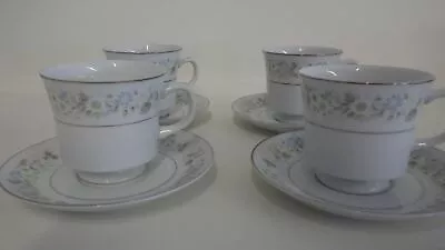 Buy Imperial China Wild Flower Cup And Saucer Sets 4 Cups 4 Saucers 8 Pcs Total • 24.59£