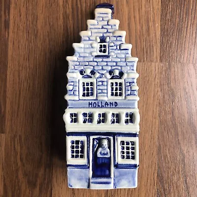 Buy Vintage Delft's Gouda Large Decanter House 369 Made In Holland Blue White 8” • 4.99£