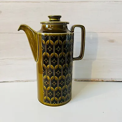 Buy Vintage Hornsea Pottery Green Heirloom Coffee Pot. 1975 1970s • 32£