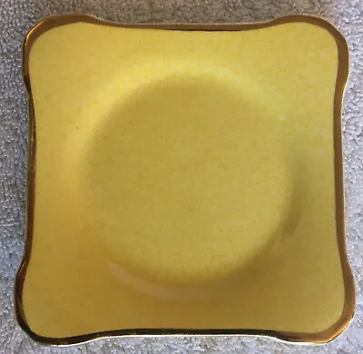 Buy Vintage Royal Winton Small Square Yellow Dish In Perfect Condition • 5.44£