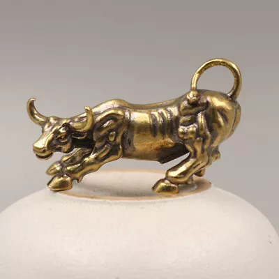 Buy BESPORTBLE 2pcs Brass Bull Figurines Chinese Zodiac Cow Ornament • 9.88£