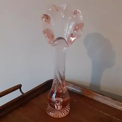 Buy Vintage Pink Glass Bud Vase • 10£
