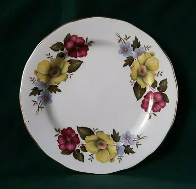 Buy Adderleys Gainsborough China Side Plate Plate Or Tea Plate Pink & Yellow Flowers • 14.95£