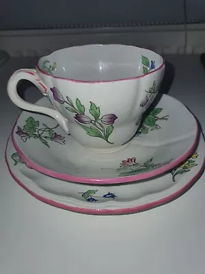 Buy Beautiful Copeland Late Spode Cup, Saucer And Small Plate Flowers • 5£