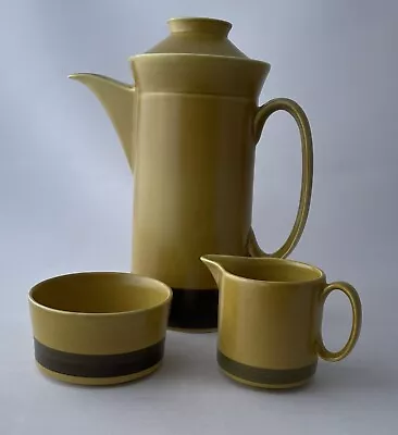 Buy Retro Vintage Burleigh Ware Ironstone Coffee Pot Sugar Bowl And Milk Jug Set • 10£