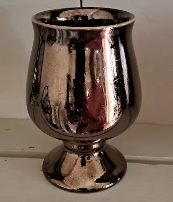 Buy Lustreware Goblet Gold Bronze Vintage Cup Vase Prinknash  • 5£