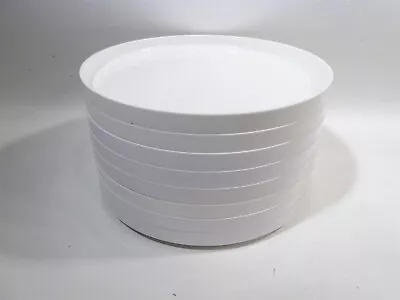 Buy Midcentury HELLER Massimo Lella Vignelli Rainbow 8 White Dinner Plates Excellent • 142.30£