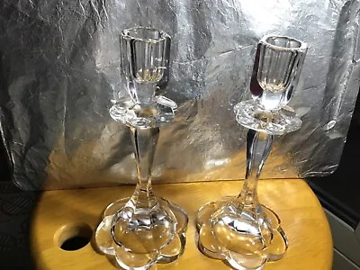 Buy Nachtmann Crystal Candlestick,Pair,7 Inches Tall,Vintage,fine Condition. • 22£